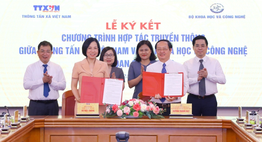 Bộ Khoa học và Công nghệ và Thông tấn xã Việt Nam tăng cường hợp tác truyền thông